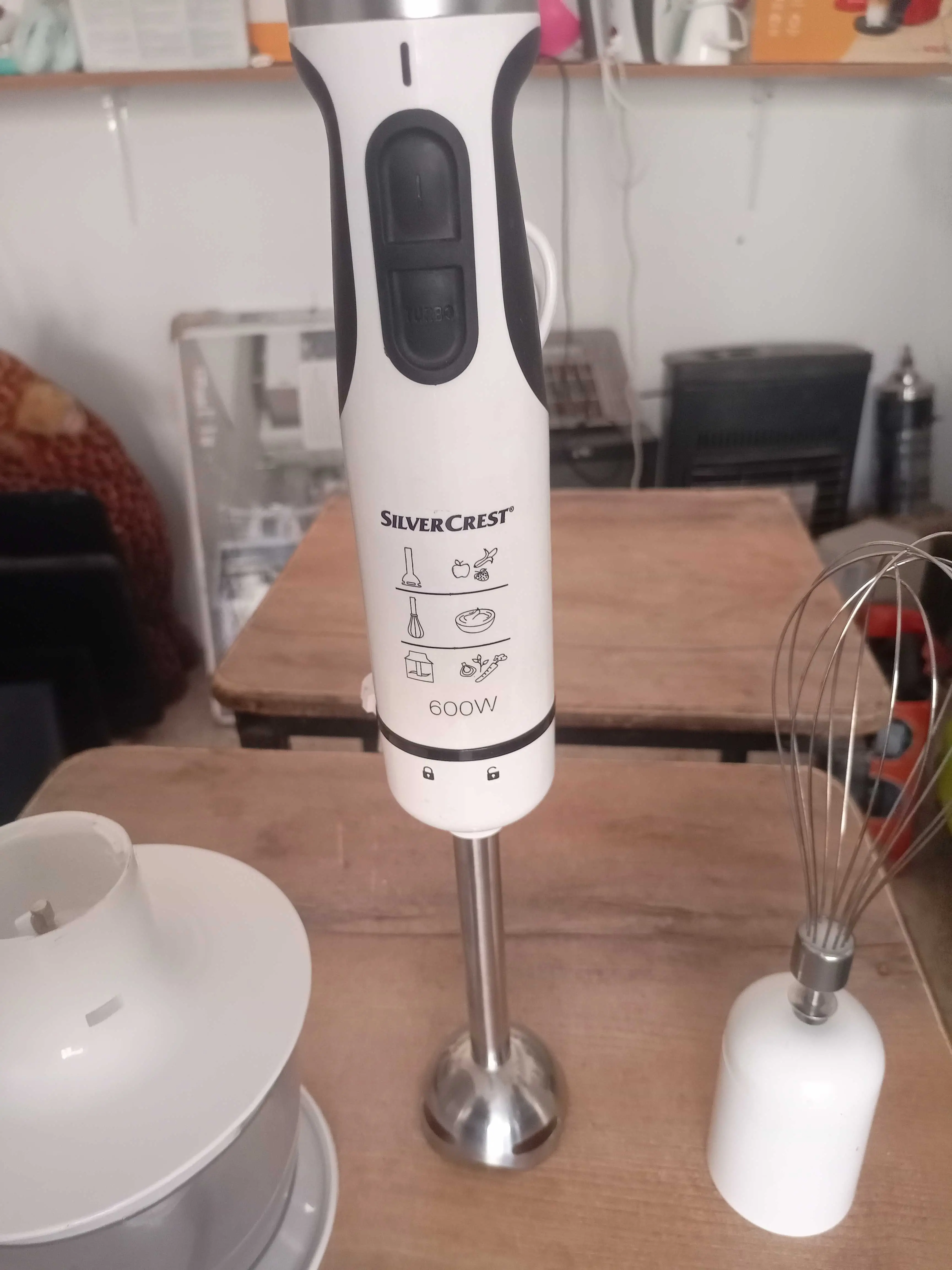3 en 1 mixeur plongeant inox 600w marque silver Crest 