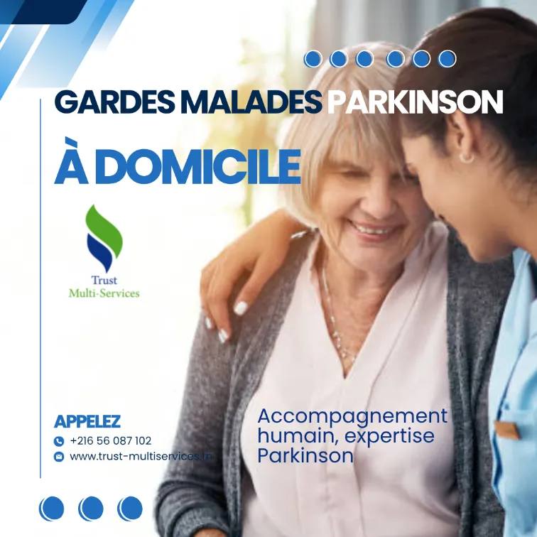 GARDES MALADES DE PARKINSON A DOMICILE  À CITE GHAZELA