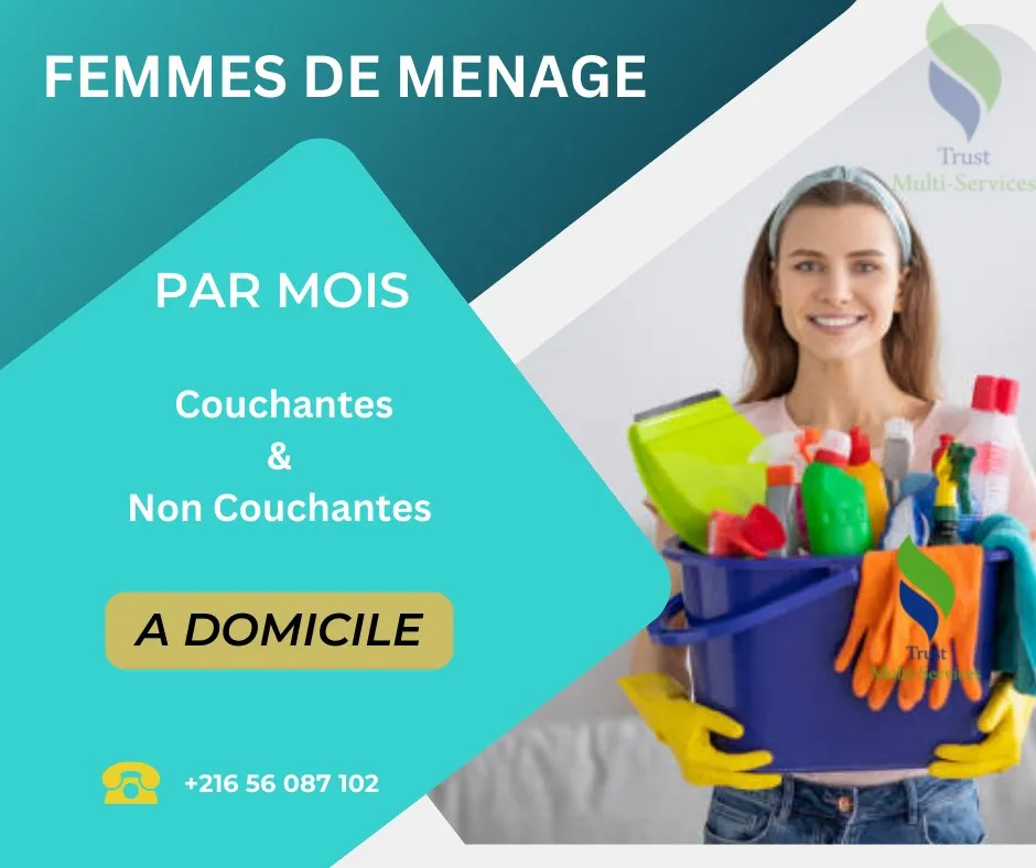 TROUVEZ LA MEILLEURE FEMME DE MENAGE PAR JOUR A