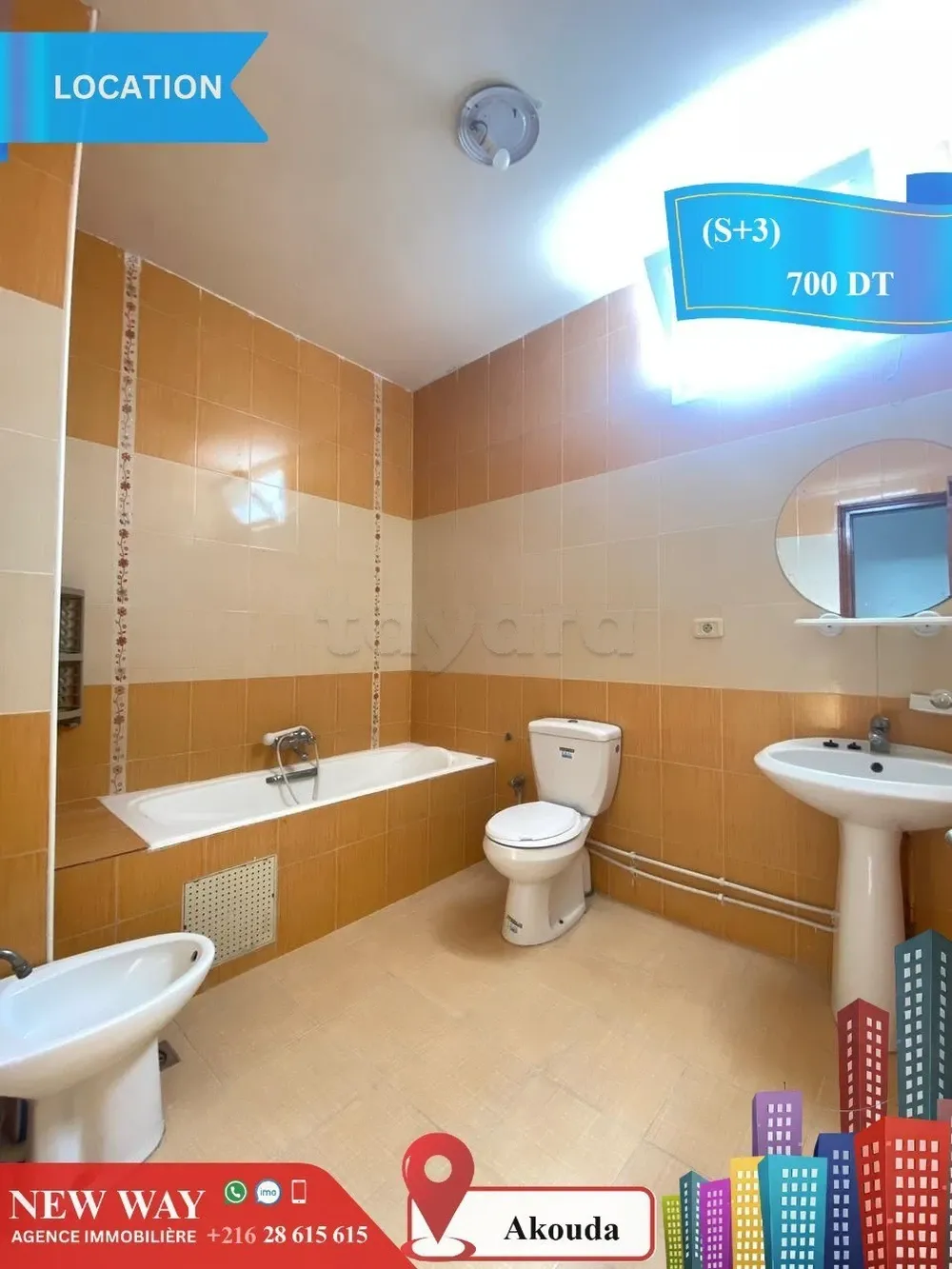 Etage de villa (S+3) à Akouda Proche de Toutes Commodités