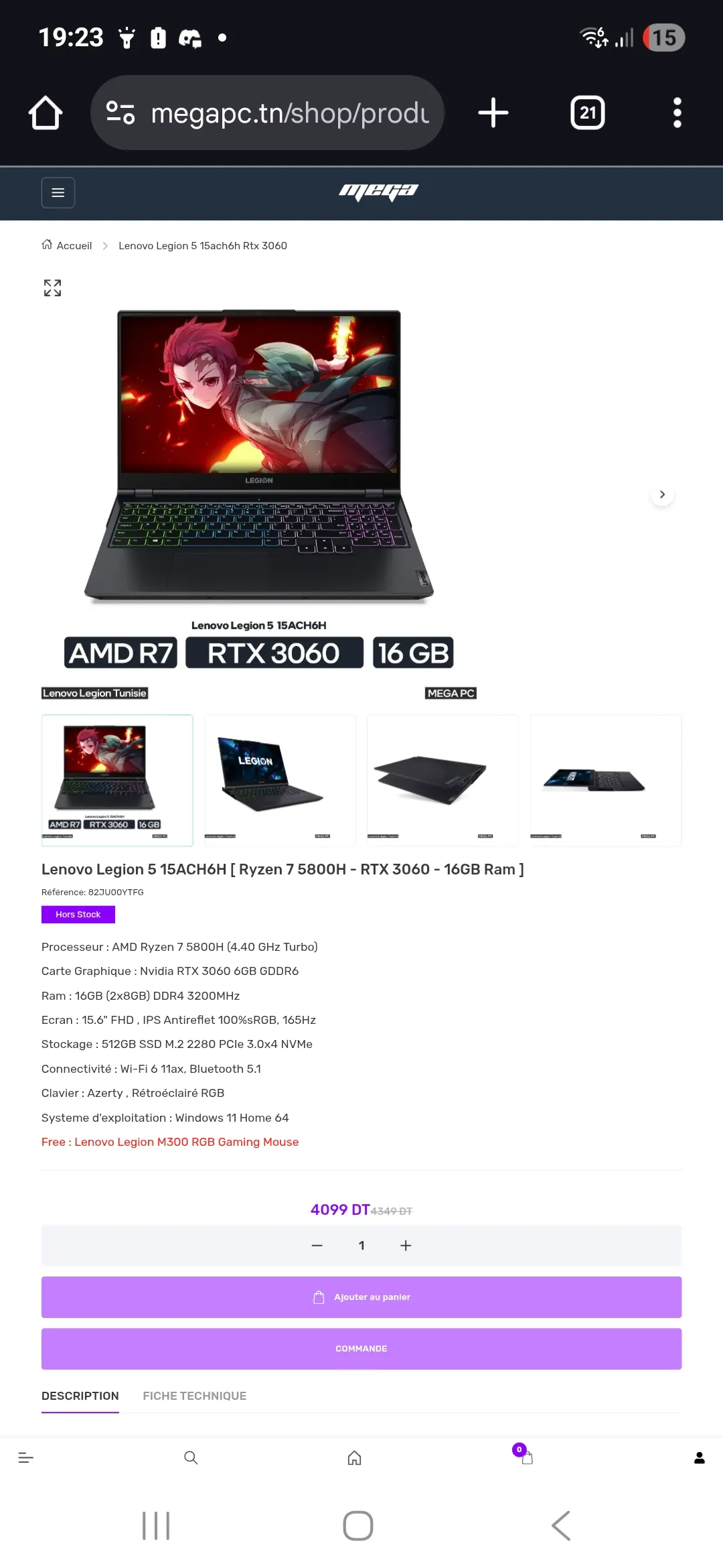 Gaming Laptop a vendre