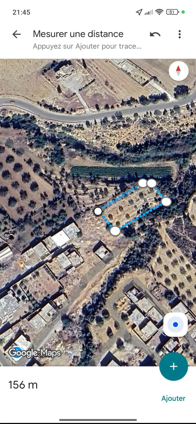 أرض مشجرة زيتون للبيع حي الشبان المقطع بوعرڨوب