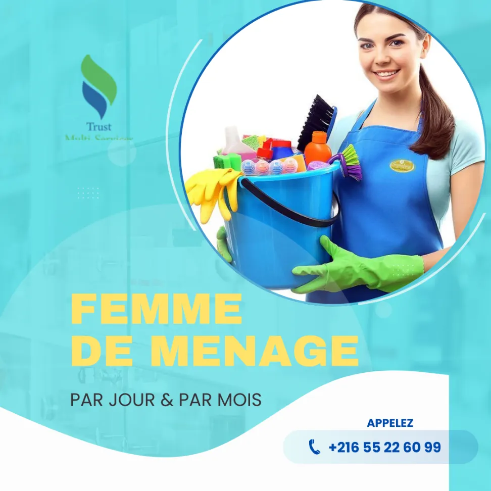 FEMME DE MENAGE PAR JOUR A BORJ LOUZIR