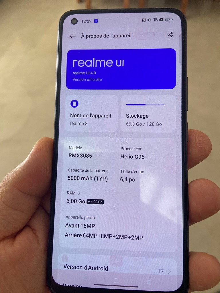 A vendre Téléphone Realme 8 