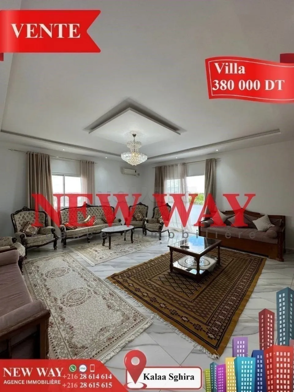 Villa Sur un Axe Principale à kalaa Sghira