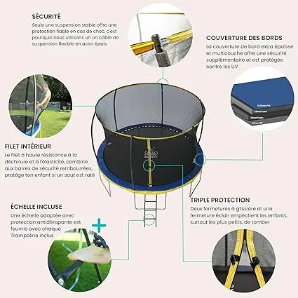 trampoline importee DE L ALLEMAGNE PRESQUE NEUF ZERO GRAVITY