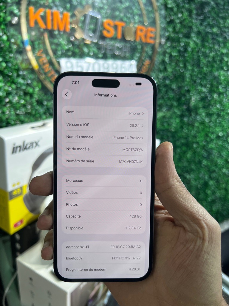 iPhone 14 Pro Max Purple 128GB - Battery 80% 🔋 - jamais réparé 🔥🔥🔥🔋⚡️✅✅