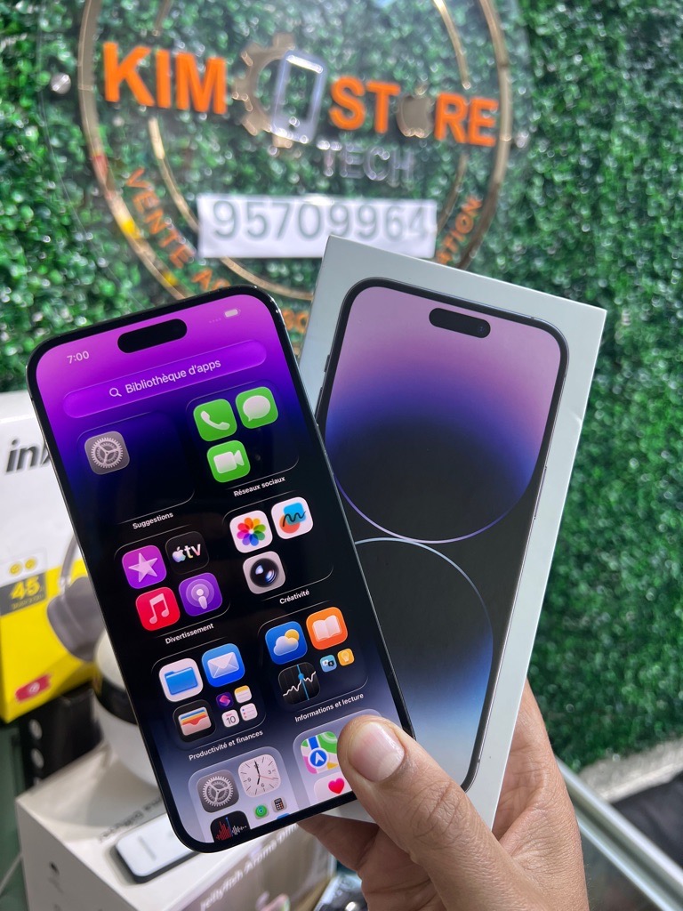 iPhone 14 Pro Max Purple 128GB - Battery 80% 🔋 - jamais réparé 🔥🔥🔥🔋⚡️✅✅