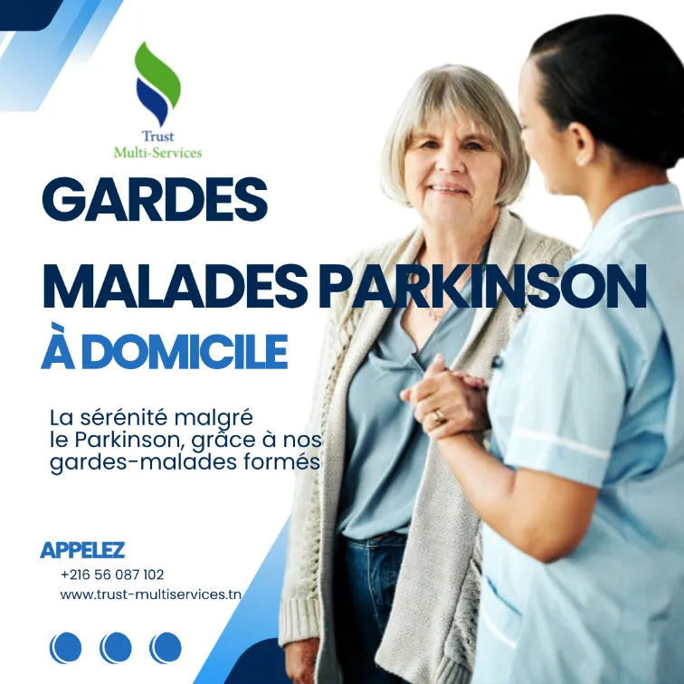 GARDES MALADES DE PARKINSON A DOMICILE  À ARIANA