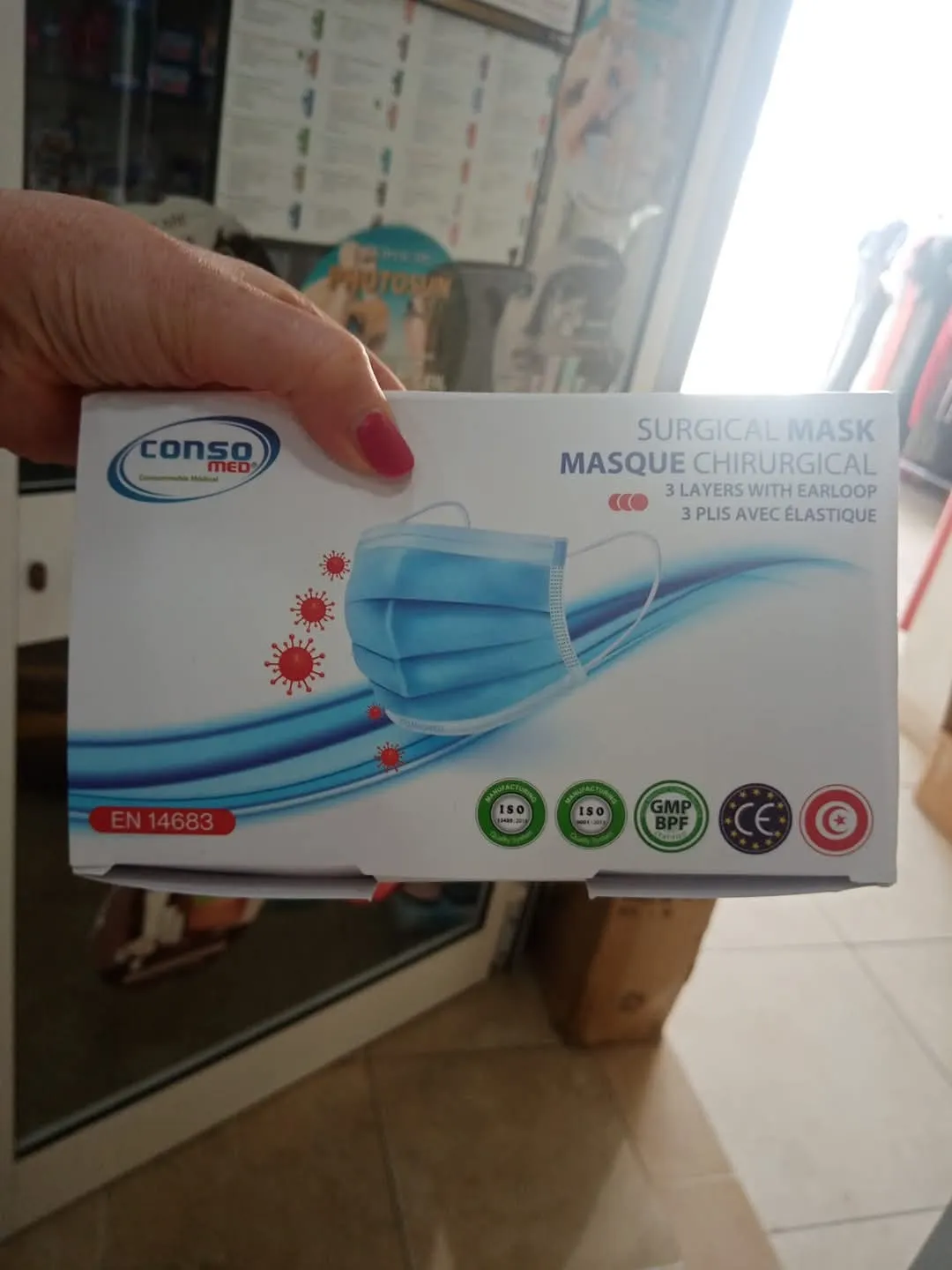 Bavette chirurgical masque 