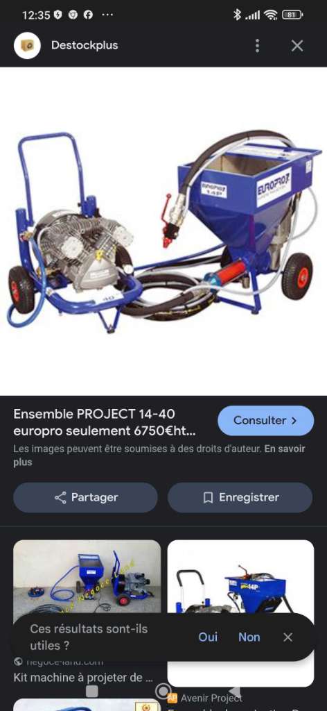 Machine à projection