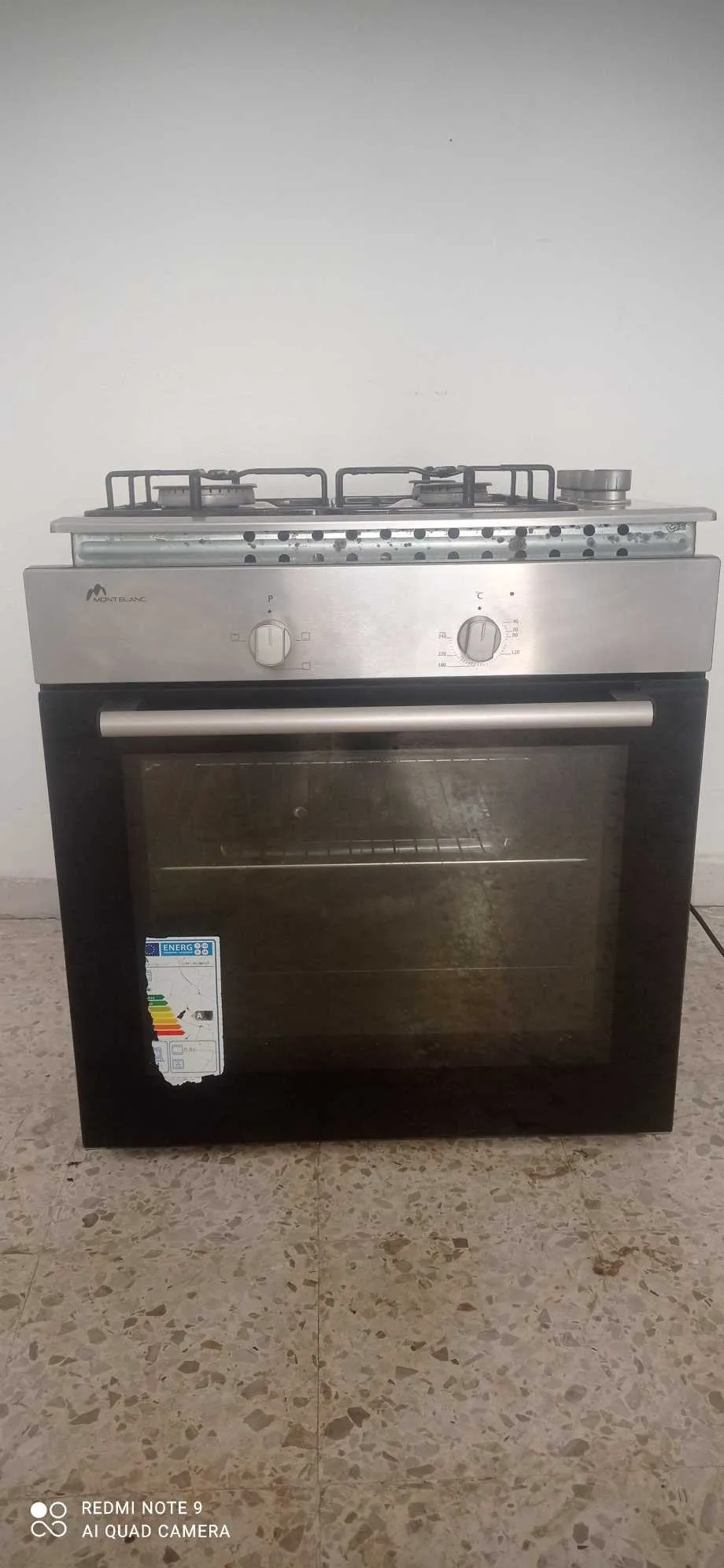 Four encastrable + plaque ( inox)