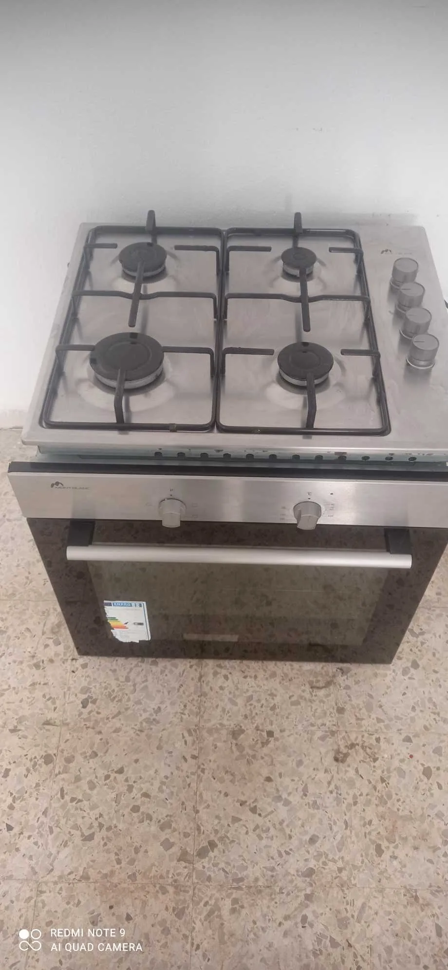 Four encastrable + plaque ( inox)