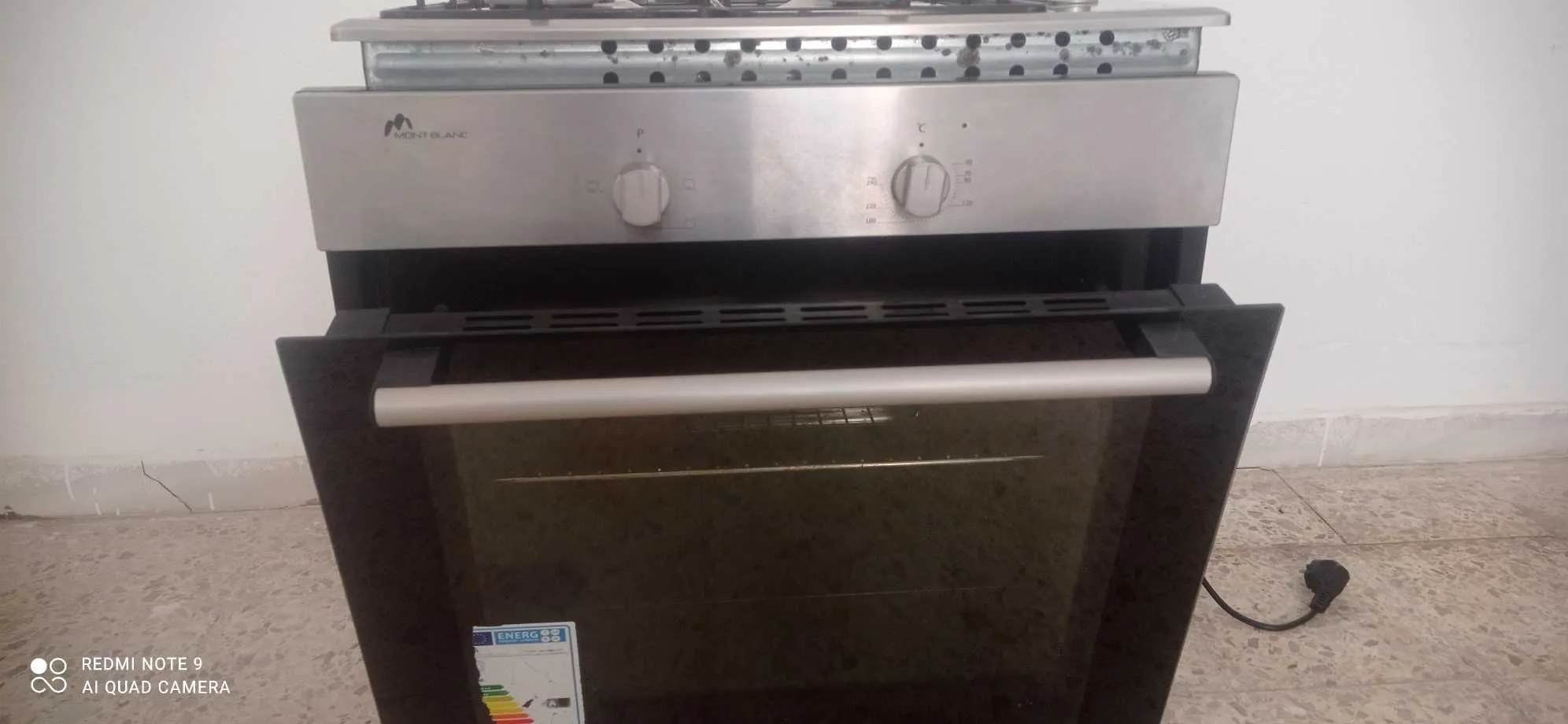 Four encastrable + plaque ( inox)