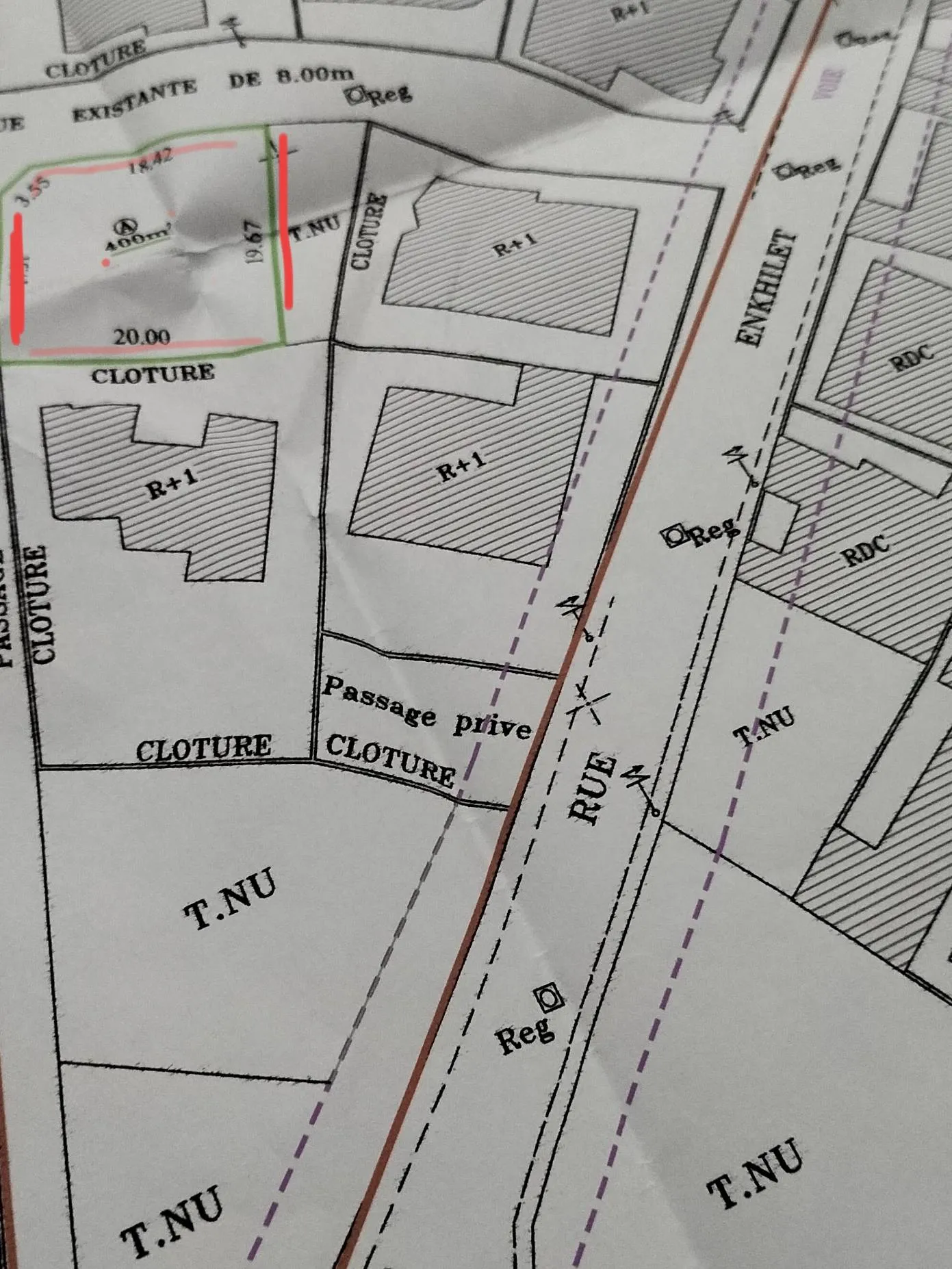 A vendre deux terrains exceptionnels clôturés 