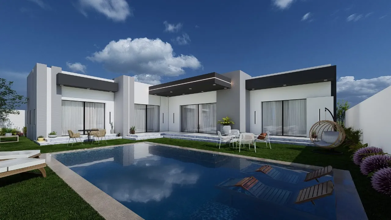 une charmante villa plein pieds avec piscine