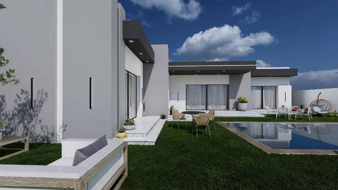 une charmante villa plein pieds avec piscine