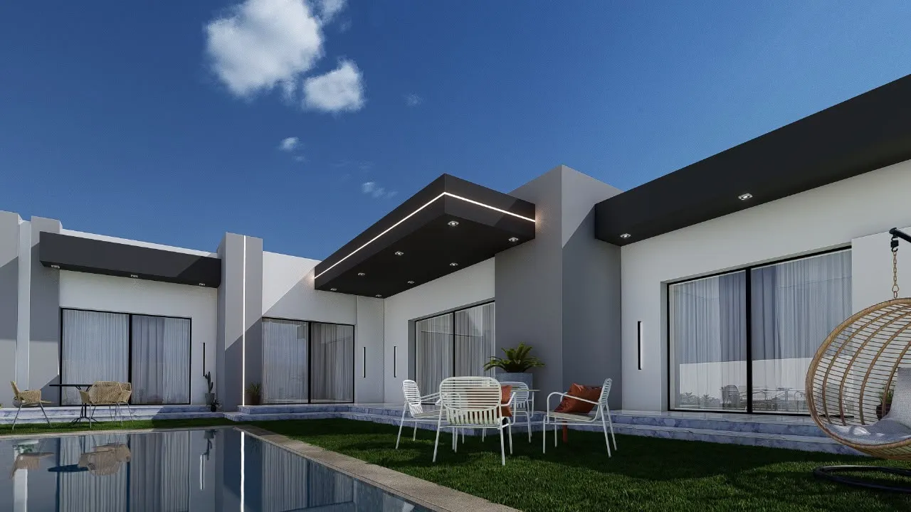 une charmante villa plein pieds avec piscine