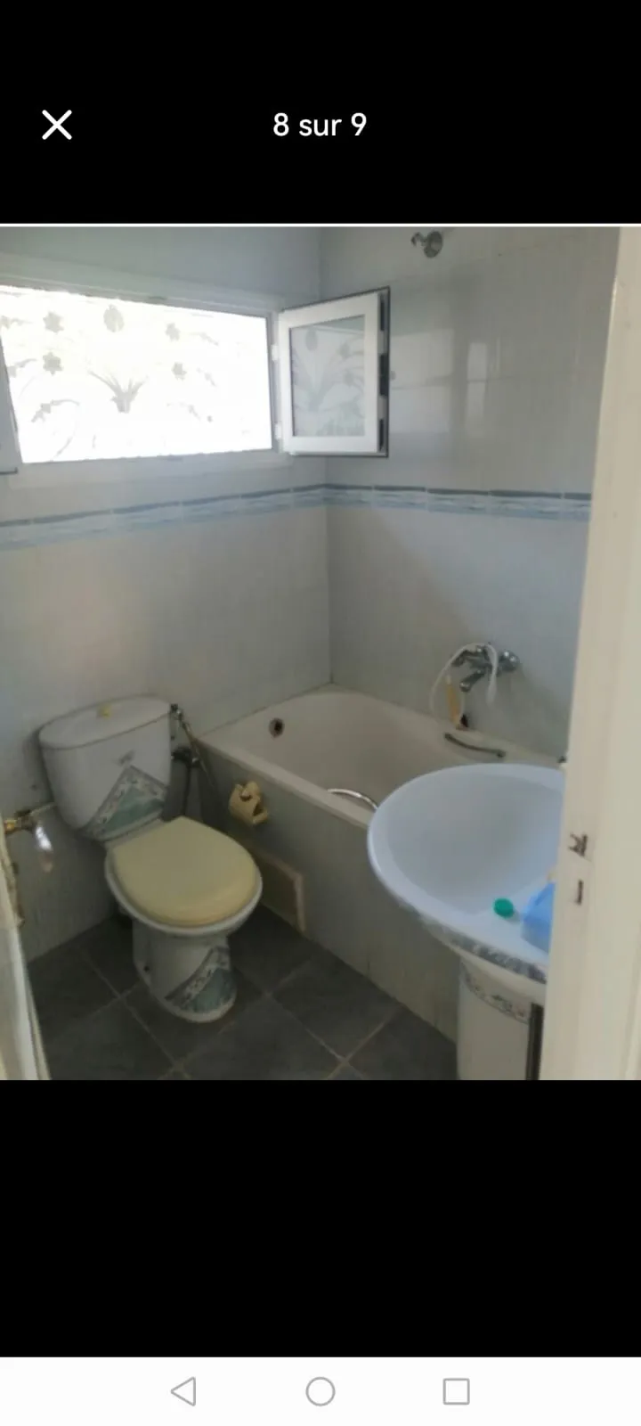 un appartement s+2 au rdc a louer situé a Bardo Rue Bayrouth