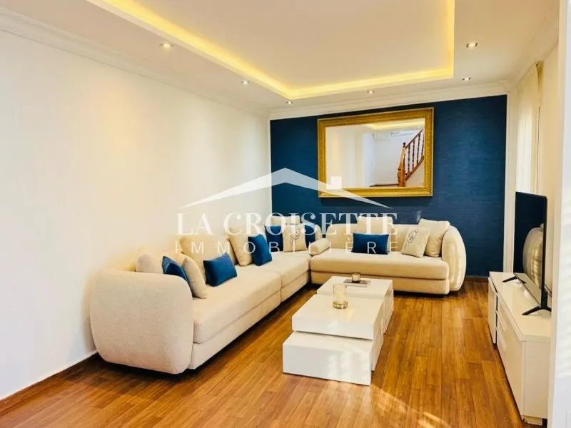 Duplex meublé S+2 avec vue sur mer à La Marsa MDL0745