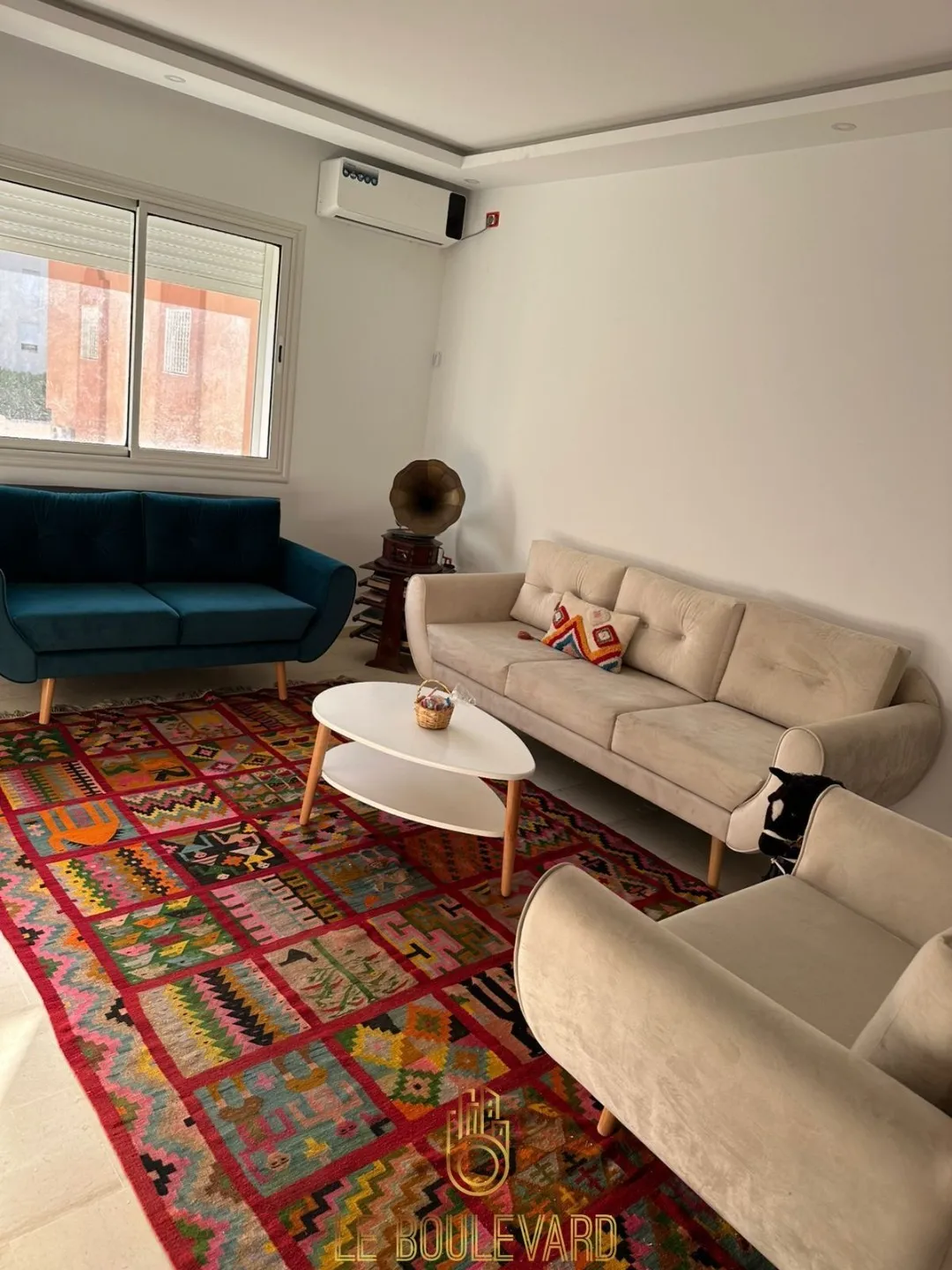 Location Annuelle : Etage De Villa S+2 Haut Standing Meublé à AFH Mrezga, Nabeul