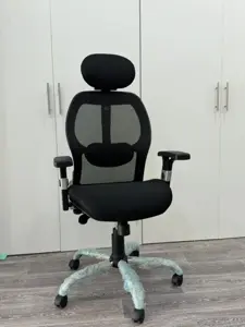 FAUTEUIL ERGONOMIQUE NEW CONFORT base chromer