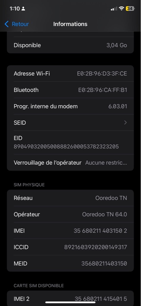 Iphone 11 64Go