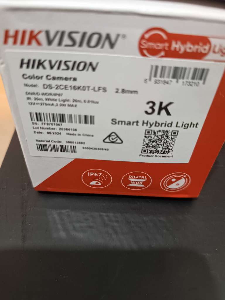 Caméra Tube Couleur – Hikvision 3K