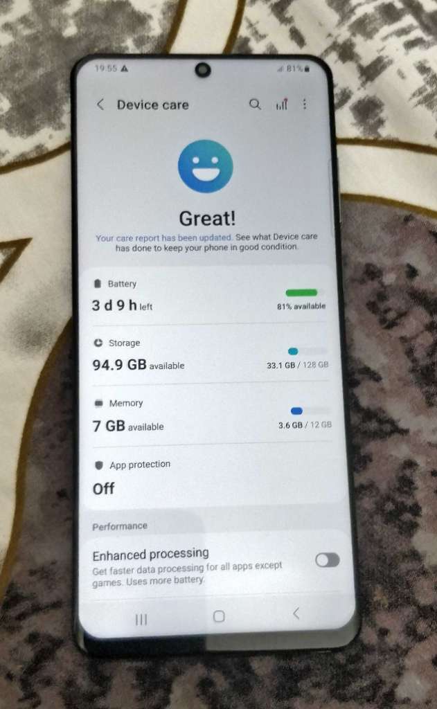 Samsung Galaxy S20 plus 5G 128GO