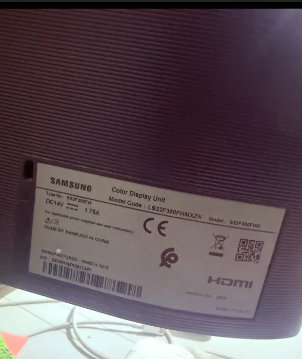 Ecran Samsung 22" FHD – Très bon état