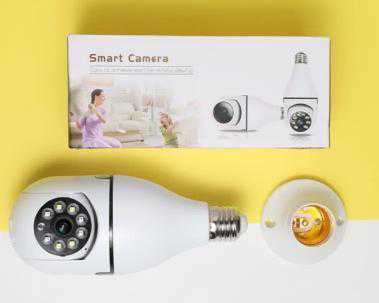 Caméra de surveillance intelligente de type ampoule
