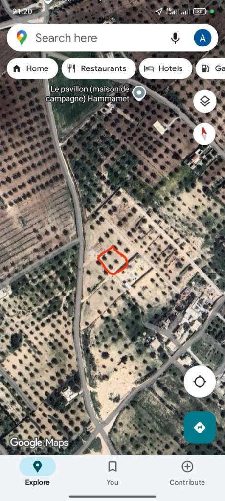 Terrain 600m²