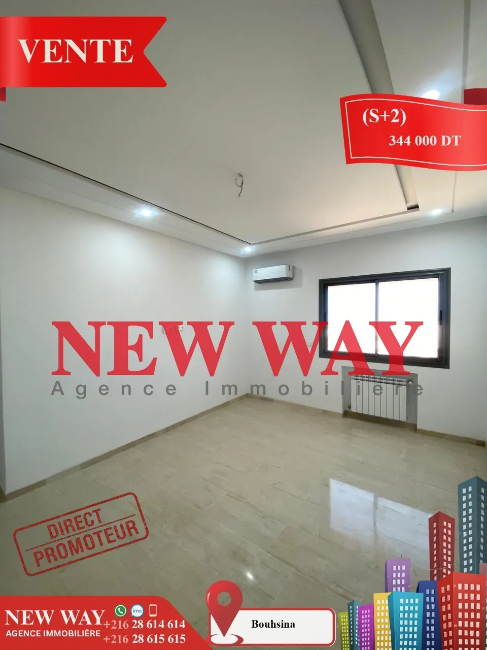 (S+2) Directe Promoteur à Bouhsina