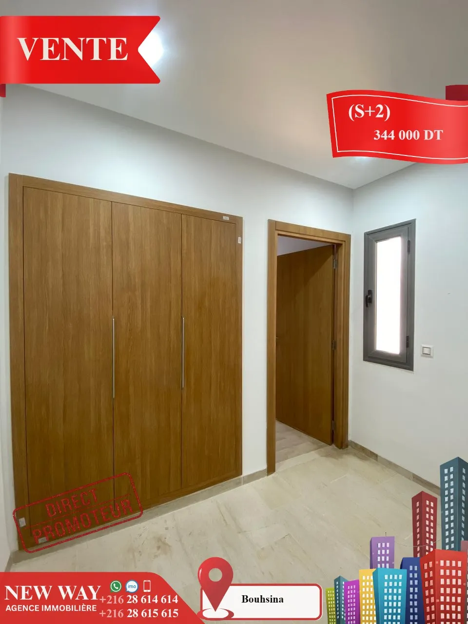 (S+2) Directe Promoteur à Bouhsina