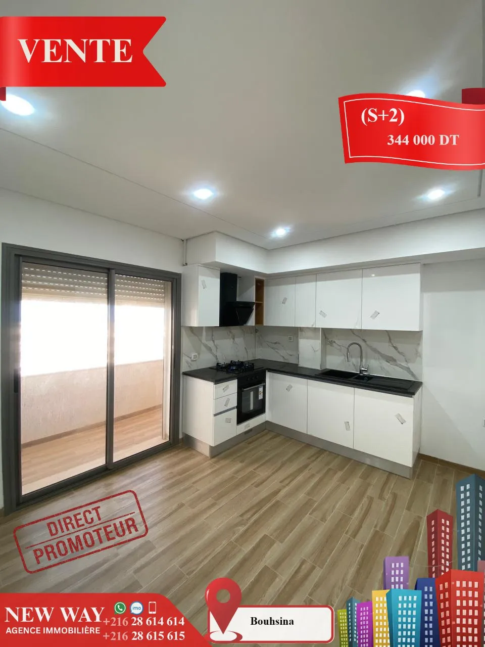 (S+2) Directe Promoteur à Bouhsina