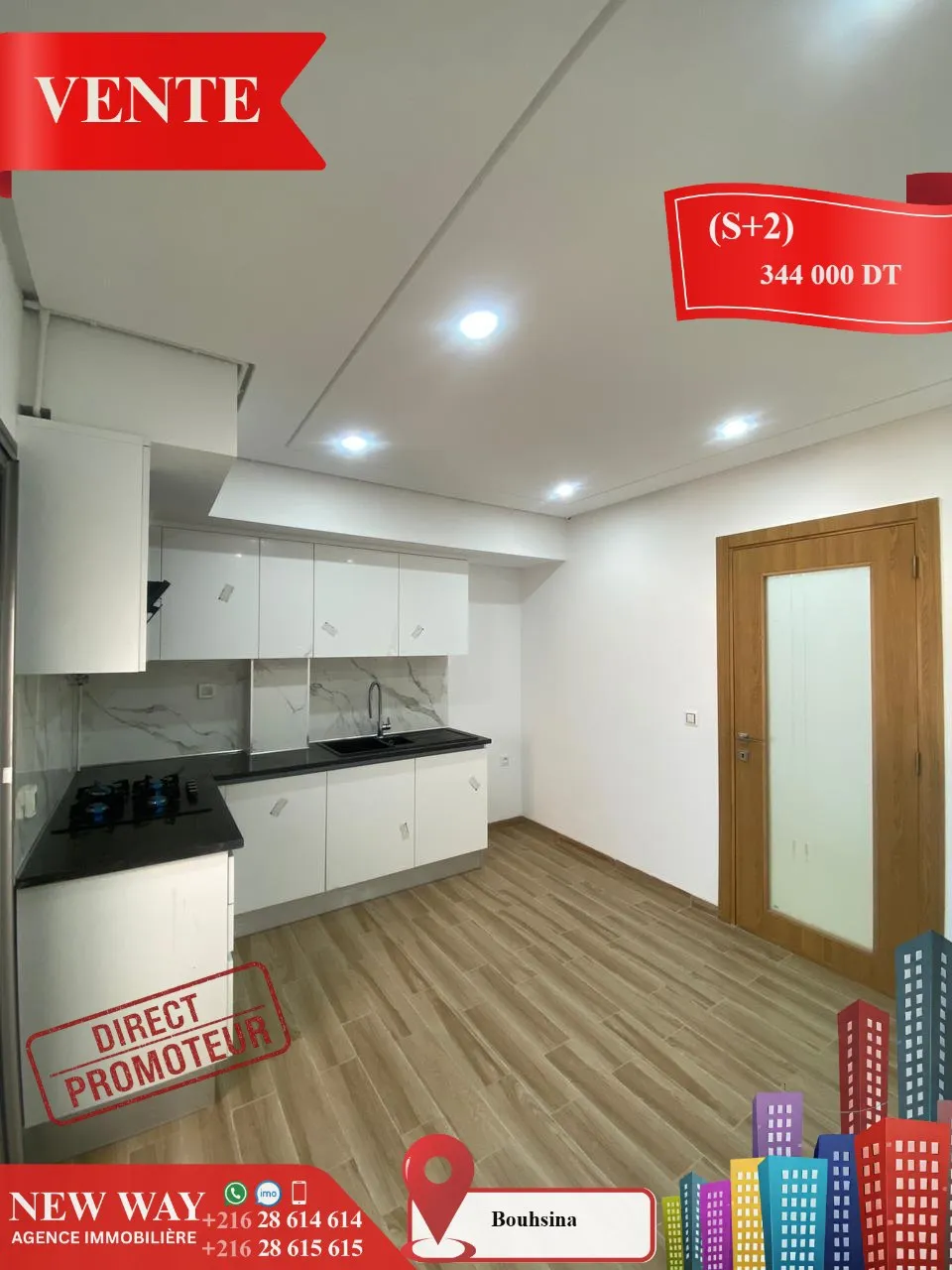 (S+2) Directe Promoteur à Bouhsina