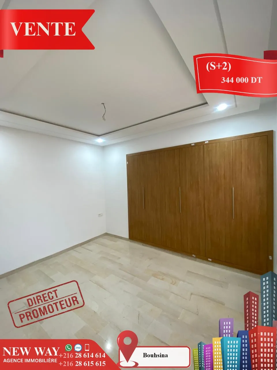 (S+2) Directe Promoteur à Bouhsina