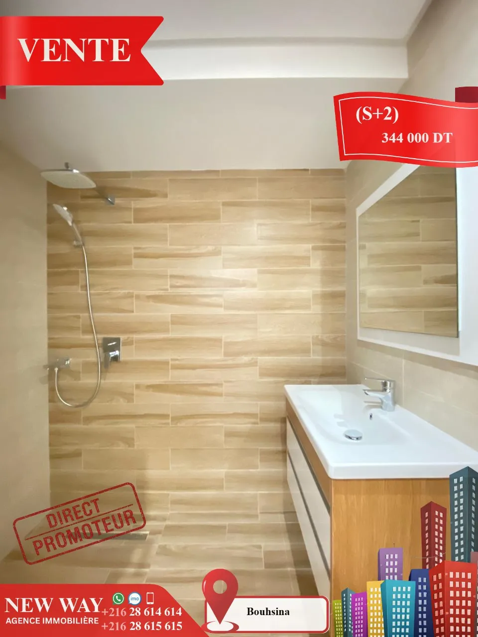 (S+2) Directe Promoteur à Bouhsina