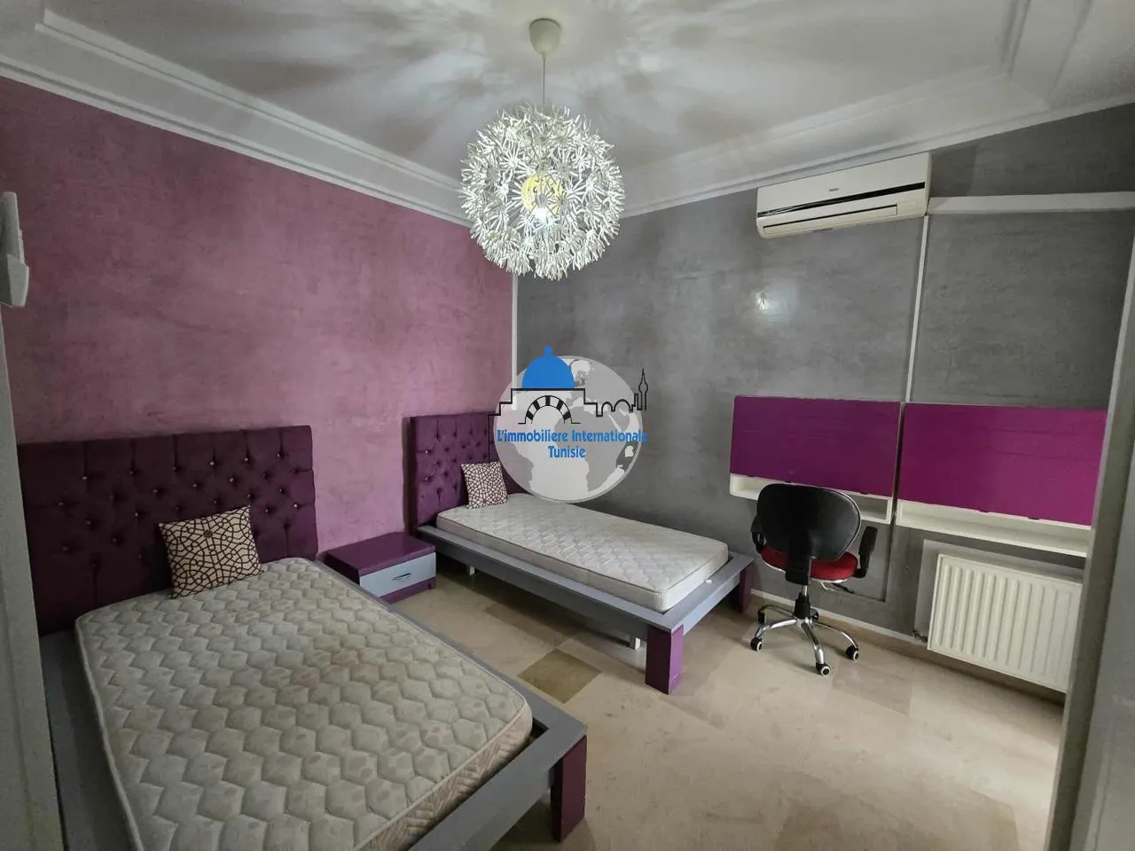 Appartement S+3 meublé à louer à Farhat Hached