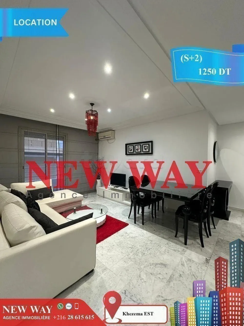 (S+2) Meublé à khezema EST