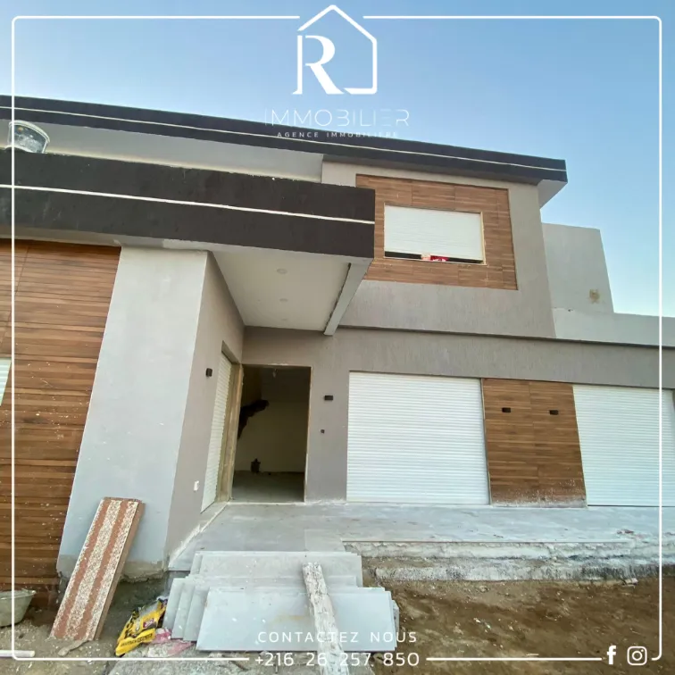 Vente Villa Piscine #Hammamet SUD Vue mer Villa avec #piscine de type S+3