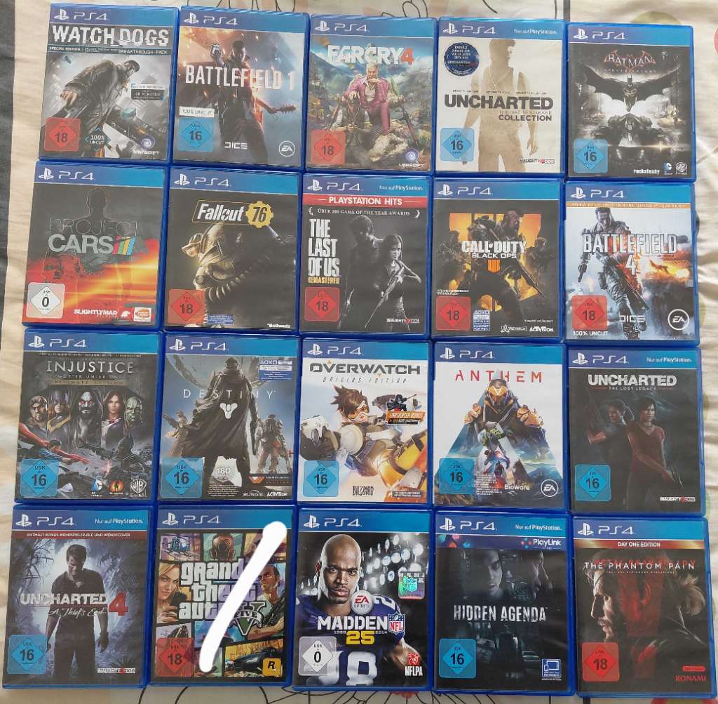 Jeux ps4 importés d'Allemagne état comme neuf à vendre