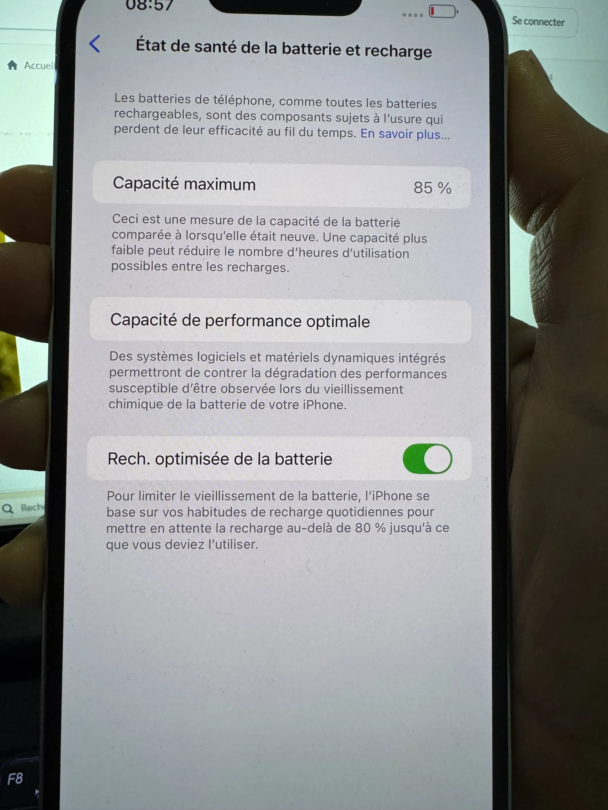 I Phone 13 Pro Max 128go batterie 85%