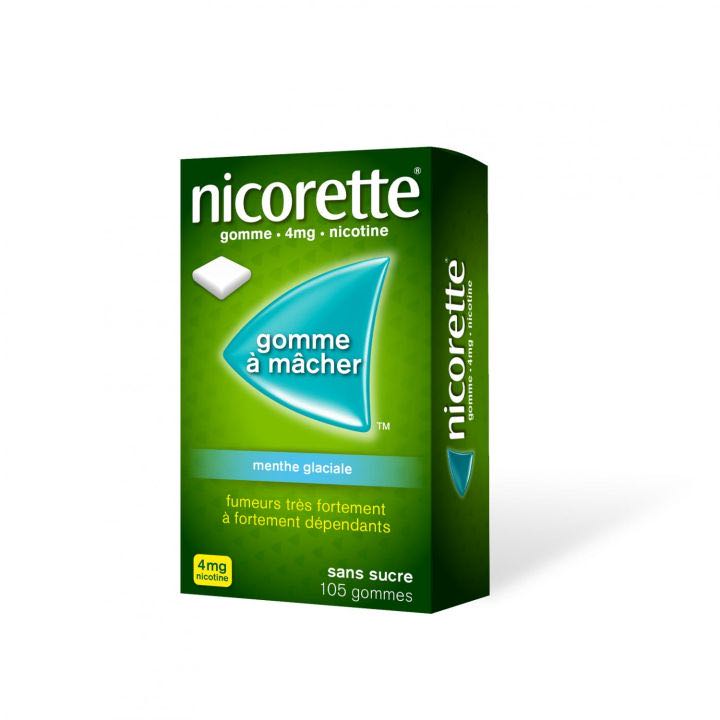 Nicorettes gommes à mâcher 4&nbsp;mg menthe glaciale 