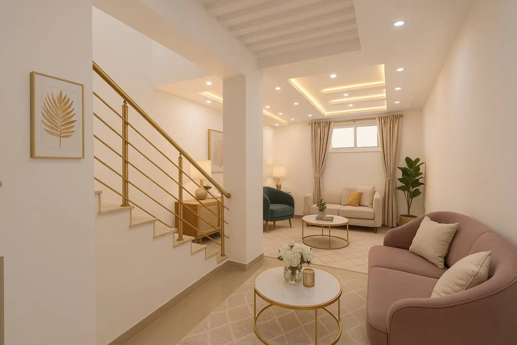 À Louer – Villa Style Américain à Mourouj 6 | 240 m² couvert, 320 m² terrain, jardin & garage