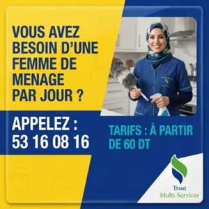 femme de menage par jour a el khadra