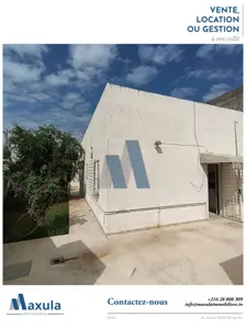 À VENDRE MAISON S+2 DE PLAIN PIEDS À RADES VILLE