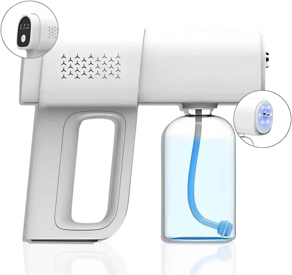Pistolet désinfectant portable sans fil avec écran tactile rechargeable