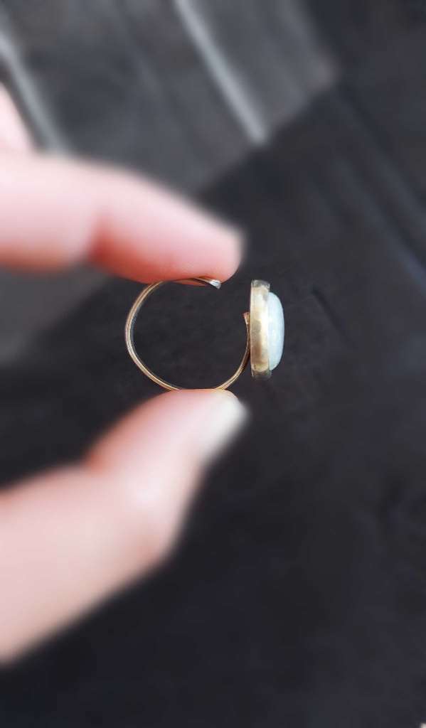 Bague en argent et Pierre de Lune