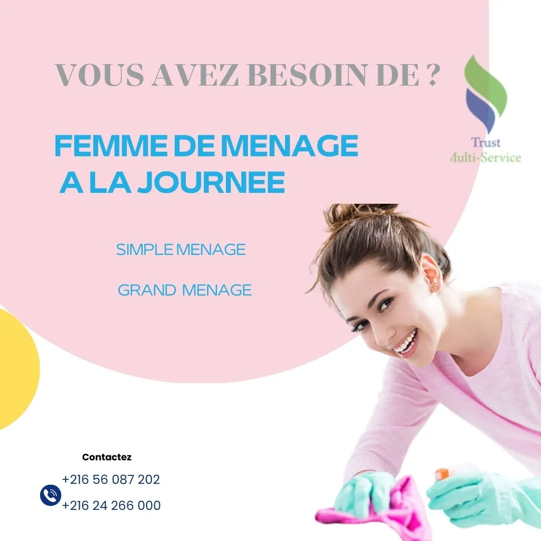 femme de ménage par jour